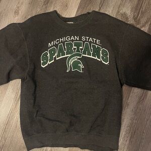 Grey MSU Crewneck